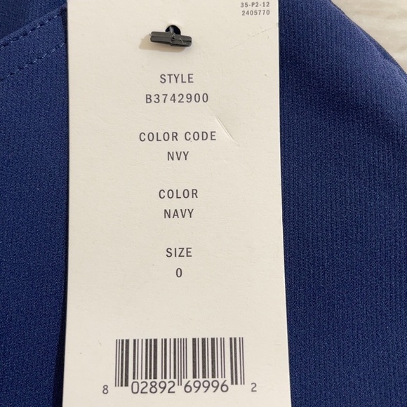 DKNY Navy Blue Front & Back Pockets Size 0 NWT - Picture 6 of 7